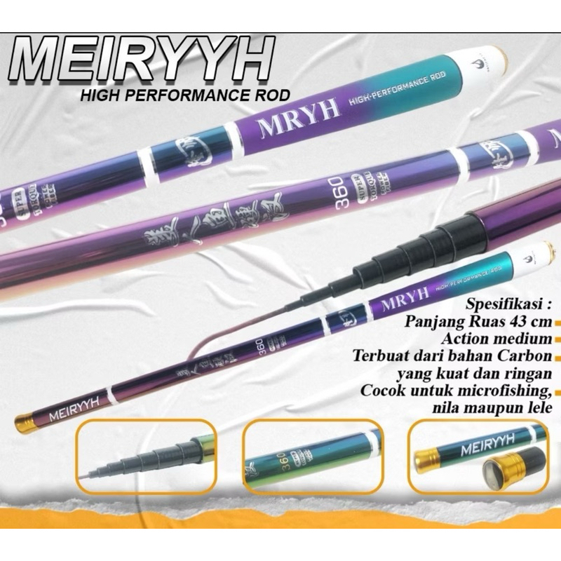 Joran Tegek Meiryyh Ruas Pendek Action Medium