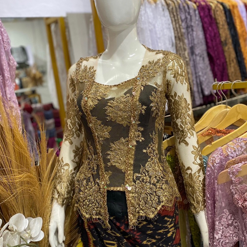 Kebaya Modifikasi Full Payet Depan | Kebaya Bali | Kebaya Payet | Kebaya Semifrancis | Kebaya Bali M