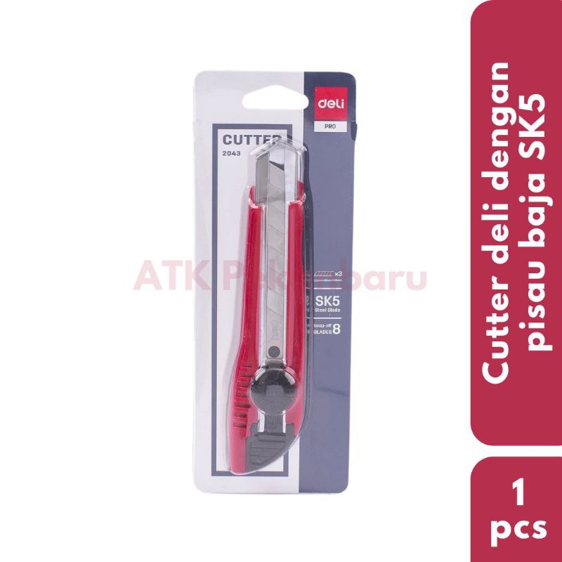 

PISAU CUTTER BESAR DELI KODE 2043 ALAT POTONG CUTTER KNIFE BIG BLADE ORIGINAL KUALITAS BAGUS