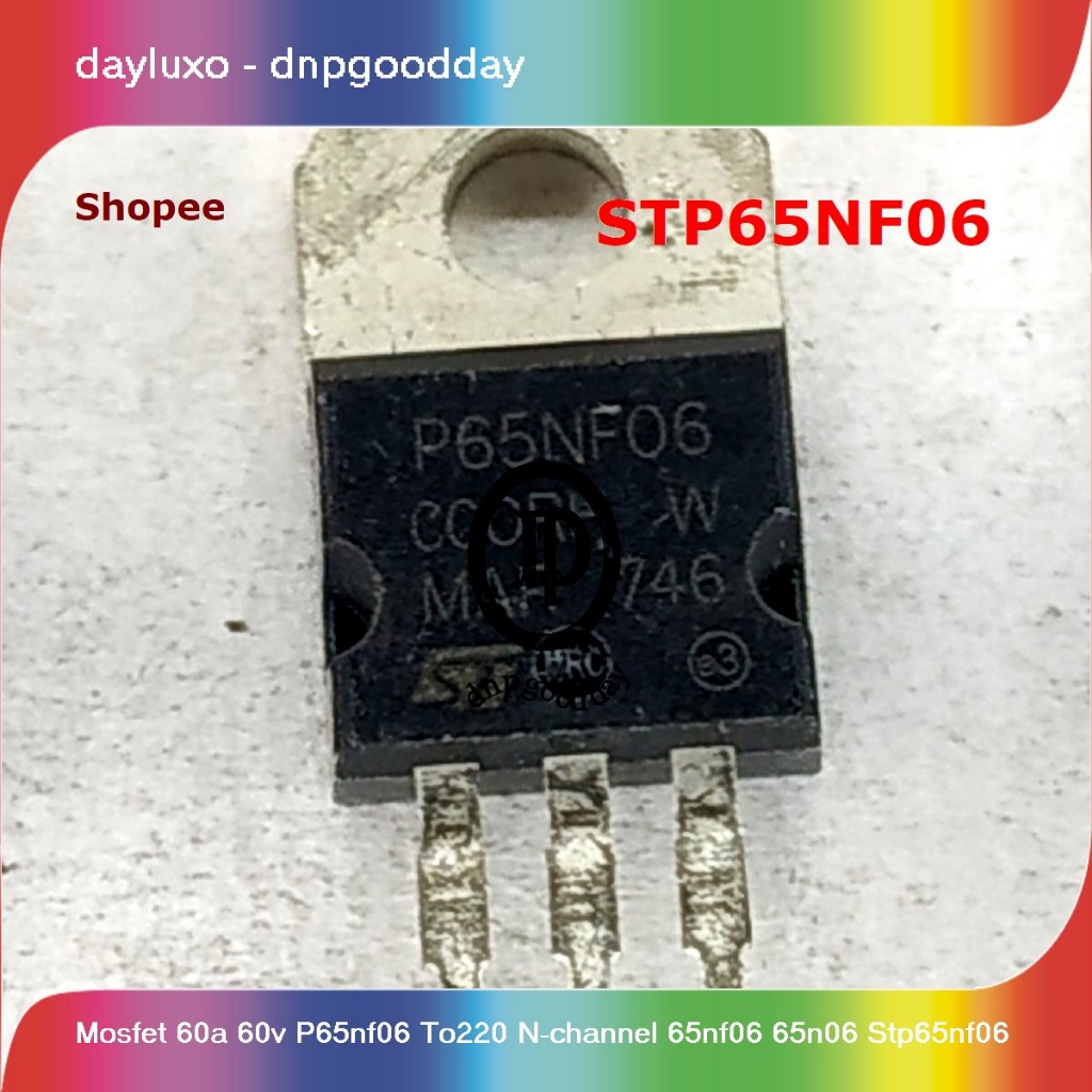 mosfet 60a 60v p65nf06 to220 n-channel 65nf06 65n06 stp65nf06