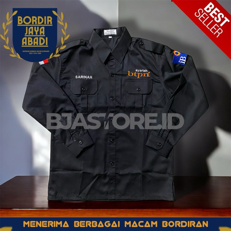 Kemeja Bank BTPN Syariah Bordir Nama