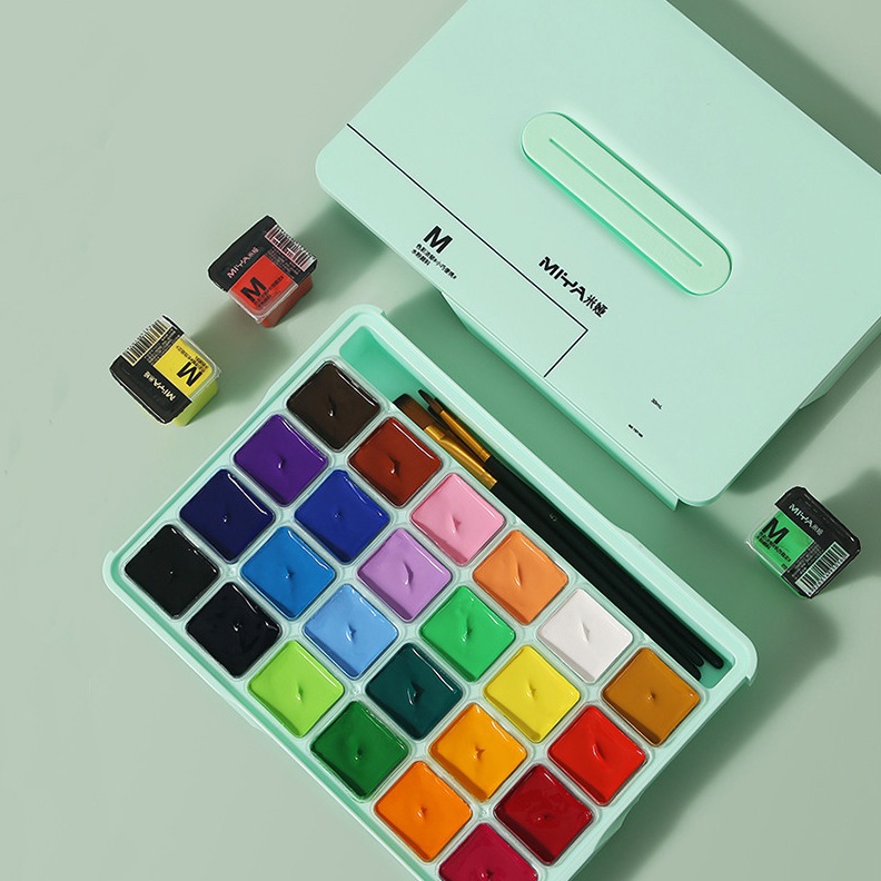 

KODE J82S Miya Gouache Gouache Set Cat 2436 Warna 3ml Cat Untuk Cat Air Perlengkapan Seni Murid