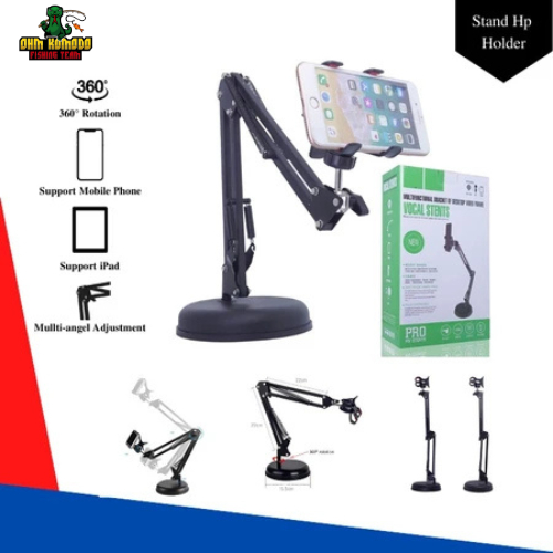 Multifunctional Bracket S77 Stand HP Meja Overhead Fahrenheit Putar 360 Derajat / Holder HP / Duduka