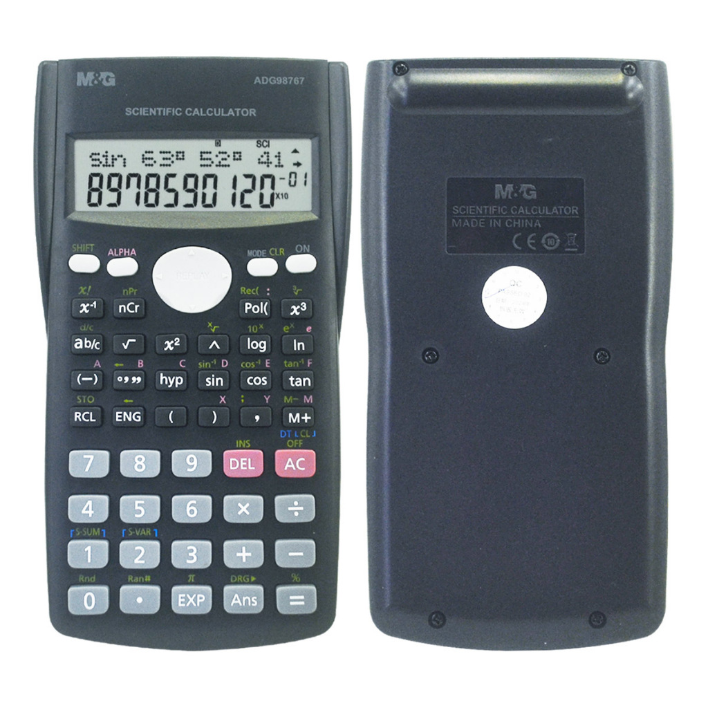 

Kalkulator Scientific Ilmiah M&G ADG98767 MGC-03 Calculator 240 Function Mirip 82MS