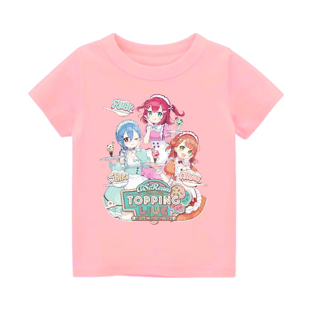 Baju Kaos Karakter Kartun Anak Laki laki Perempuan Cowok Cewek Cowo Cewe Balita 3 GIRL LOVE LIVE