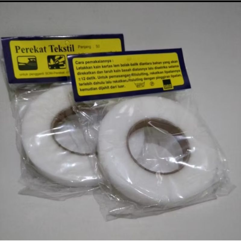 Perekat tekstil som - lem kain dua sisi