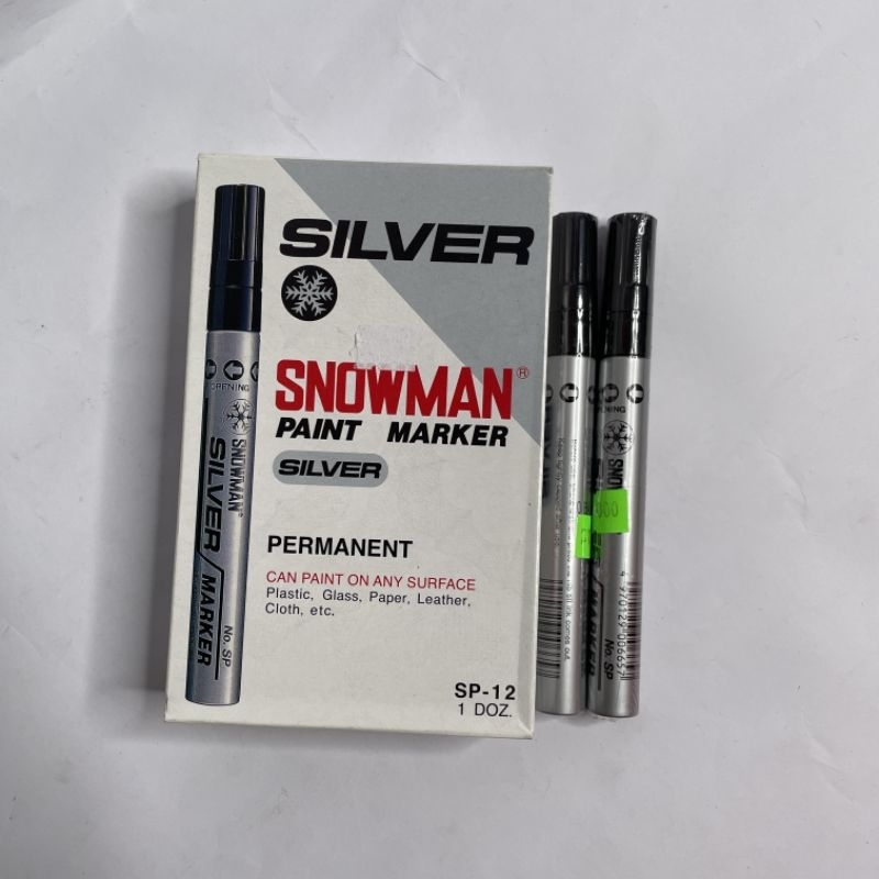 

spidol snowman permanent silver dan gold besar sp-12/gp-12 satuan