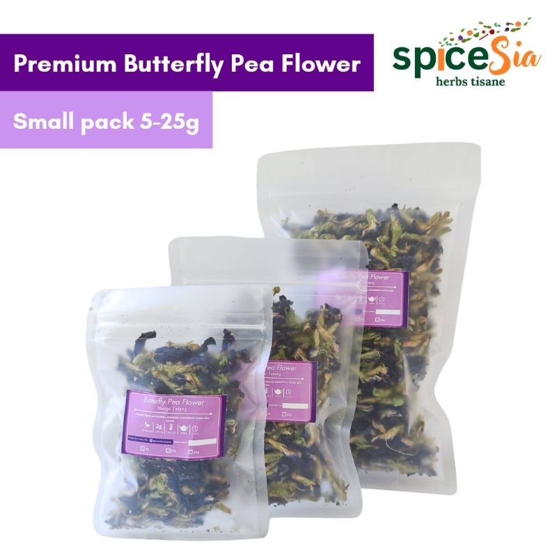 

BUNGA TELANG PREMIUM ORGANIK GRADE A-Butterfly Pea Flower 5g/10g/25g
