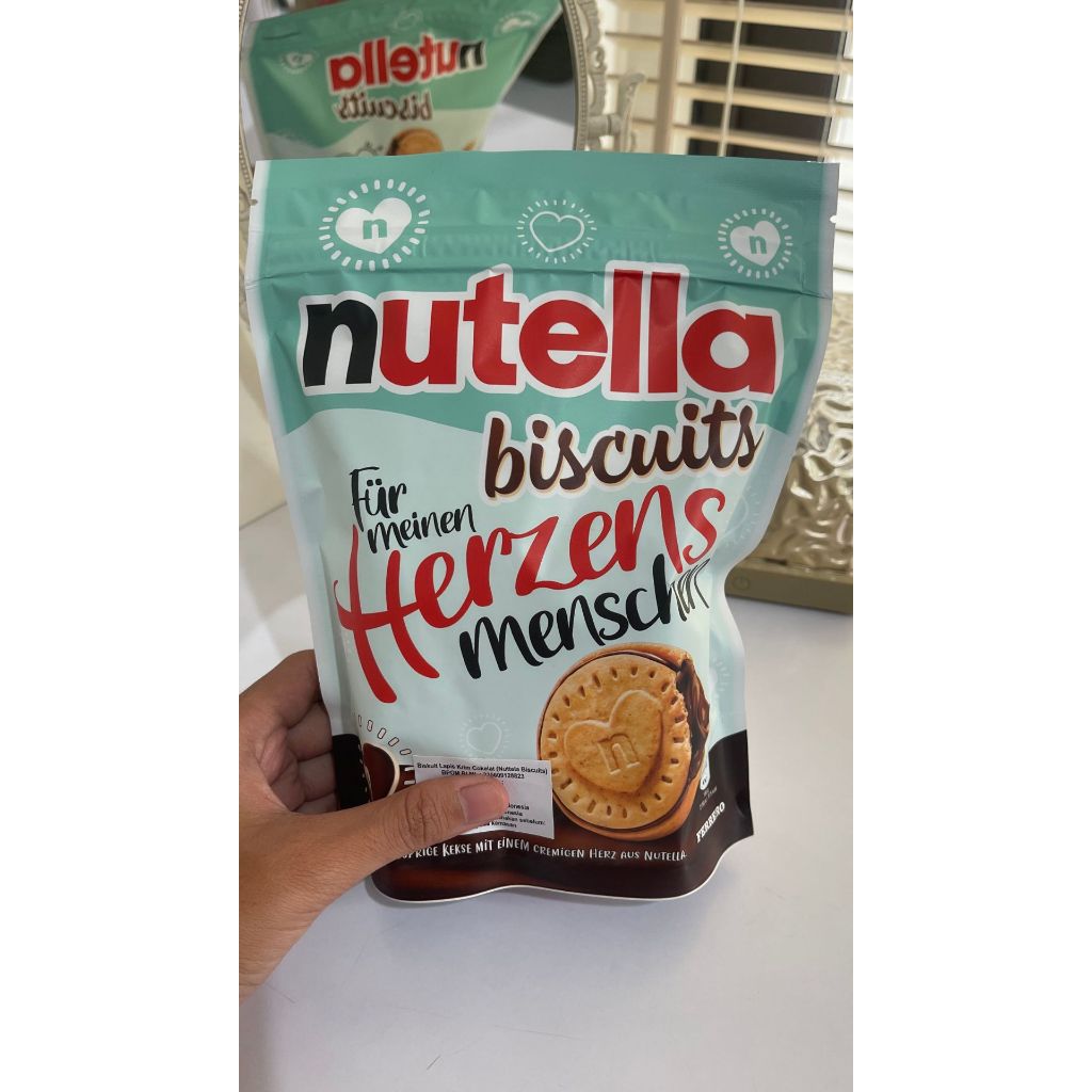 

Nutella Biscuits 193g Biskuit Lapis Krim Cokelat 1 Pouch