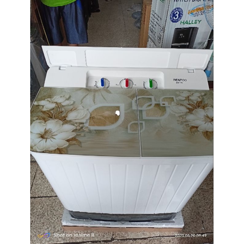 Mesin cuci DENPOO DW-976. MESIN CUCI 2 TABUNG DENPOO DW 976