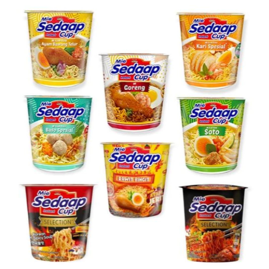 

MIE SEDAAP CUP ALL VARIANT (READY STOK)