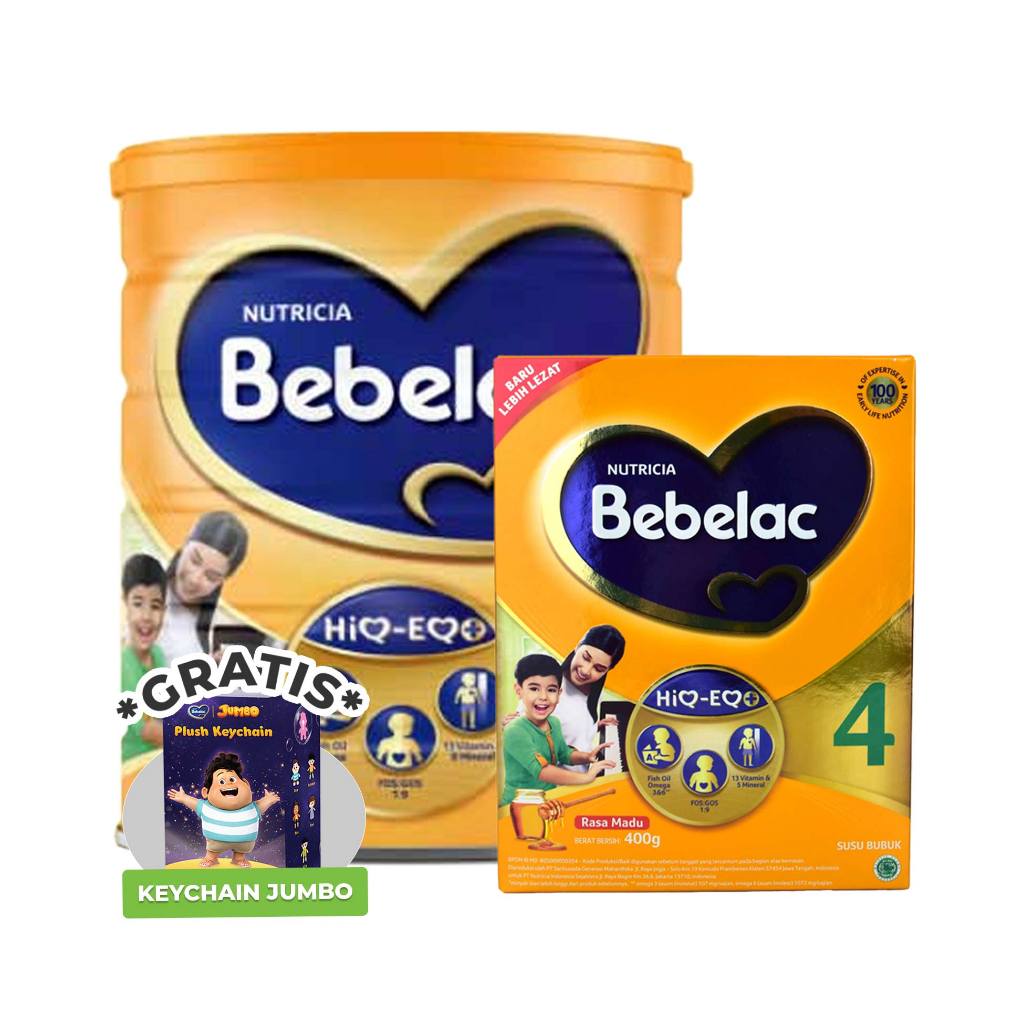 

Bebelac 4 Madu 400 Gram Box + Bebelac 4 Madu 800 Gram Tin Free Keychan Jumbo
