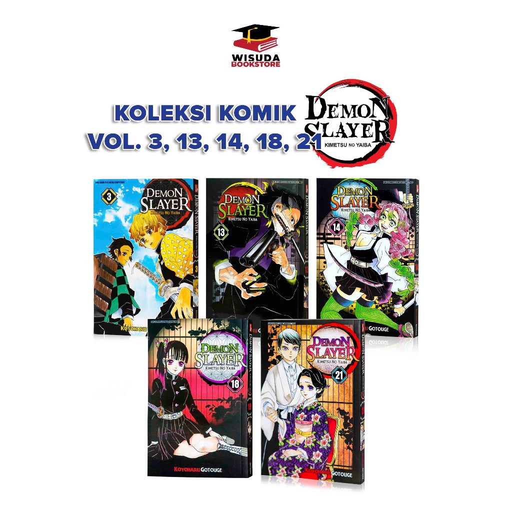 Komik Anime Serial Demon Slayer Kimetsu No Yaiba Original Karya Koyoharu Gotouge / GRAMEDIA PUSTAKA 