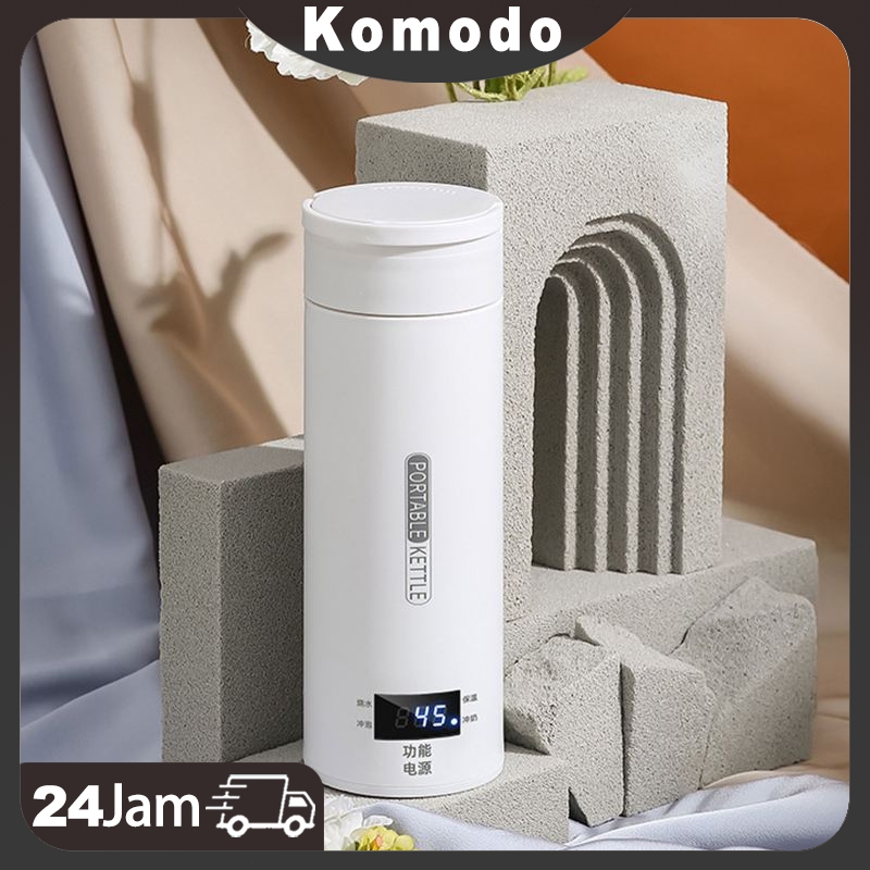Pemanas Air Listrik Mobil Electric Portable Dengan Pemanas Portable 500 ml Thermos Kettle