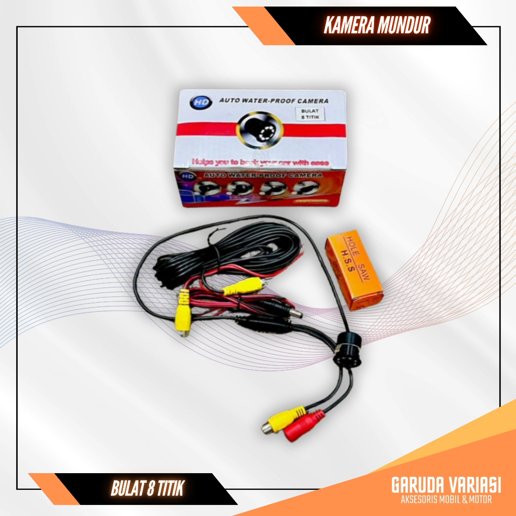 Kamera Parkir Mobil Mundur CCD LED 360 Derajat Camera Universal