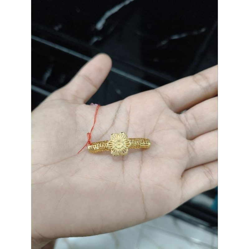 gelang bambu emas 375 kadar 16k
