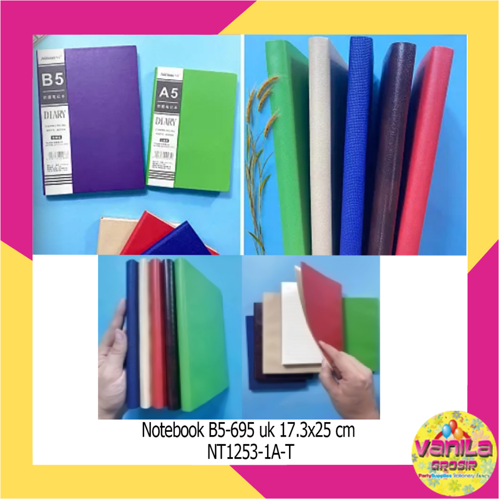 

Buku Catatan Warna B5, notebook, buku diary, notes