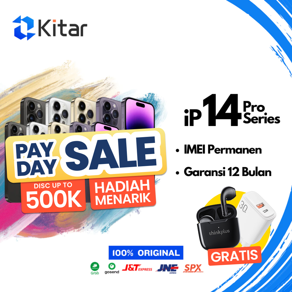 iPhone 14 Pro | 14 Pro Max ex iBox Beacukai IMEI Permanen Garansi 12 Bln 100% Original Second Resmi 