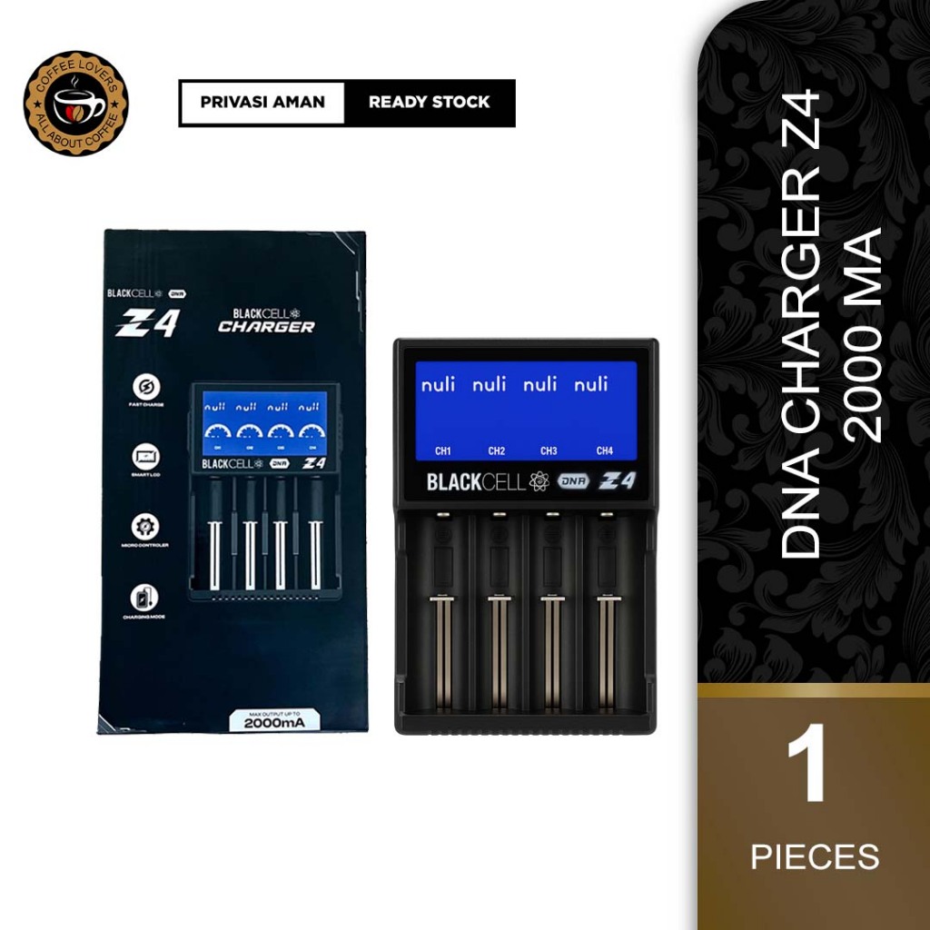 Charger Baterai 18650 Blackcell Z4 4 Slot Authentic 100% - Battery Charger Blackcell