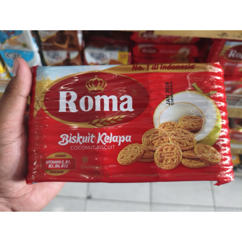 

Biskuit Roma Kelapa 1 Dus Karton isi 28 pcs