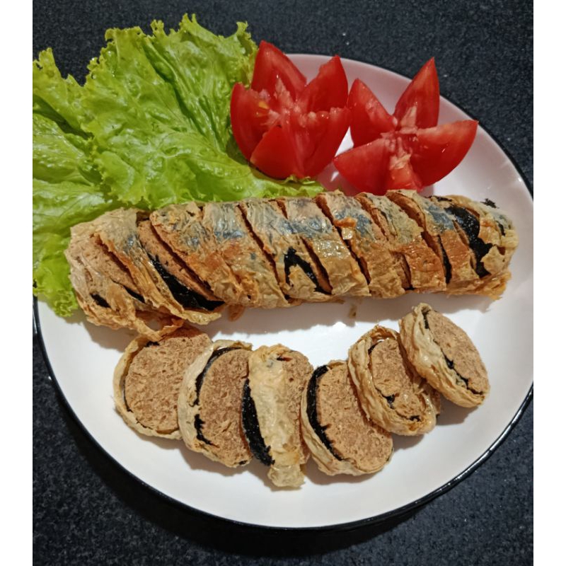 

Ikan lele vegetarian / ikahu / ikahu vegan isi 2 gulung