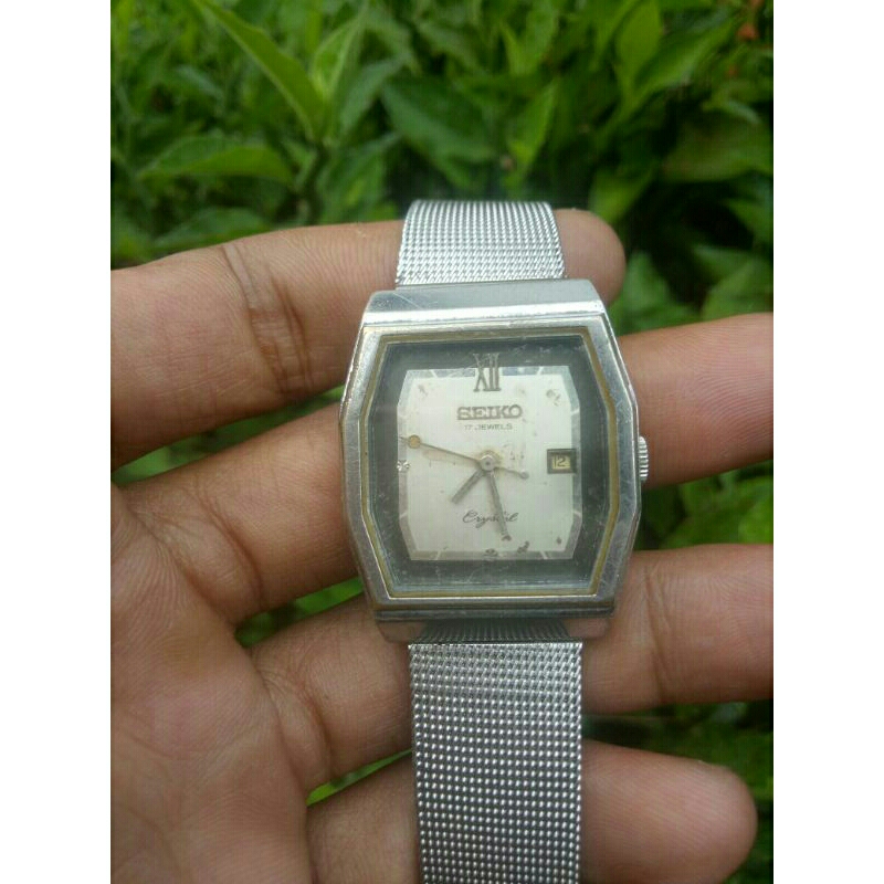 Seiko Hexagonal Tank Crystal Mod Manual Winding