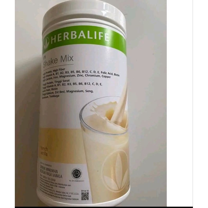 HERBALIFE SHAKE VANILLA ORIGINAL 100%