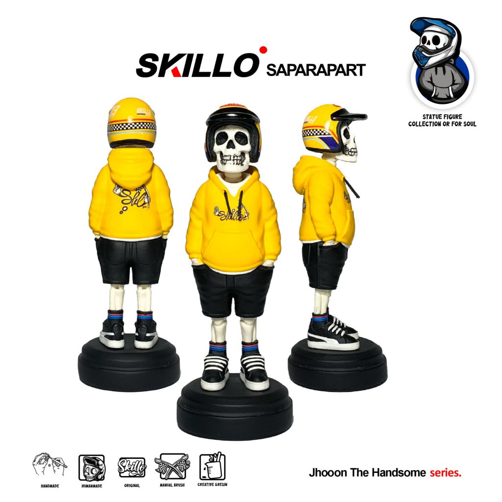 SKILLO FIGURE JHON THE HANDSOME - YELLOW BRUSH - STATUE MINIATURE