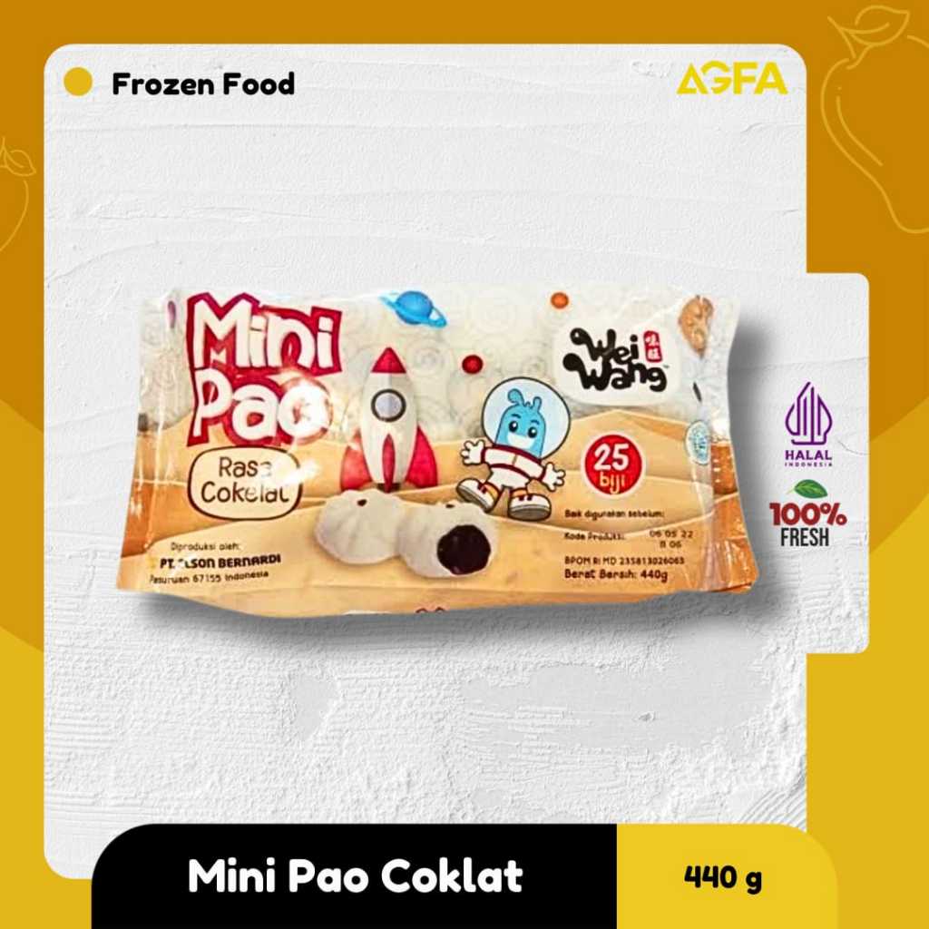 

MINI PAO COKLAT WEI WANG / MINIPAO KACANG HIJAU/ MINIPAO COKLAT UMIA-MI / BERNARDI MINI PAO