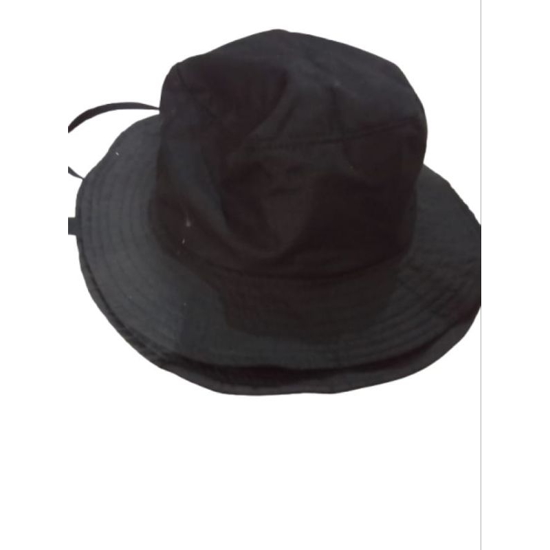 Topi Rimba Hitam / Bucket Hat Outdoor – Unisex