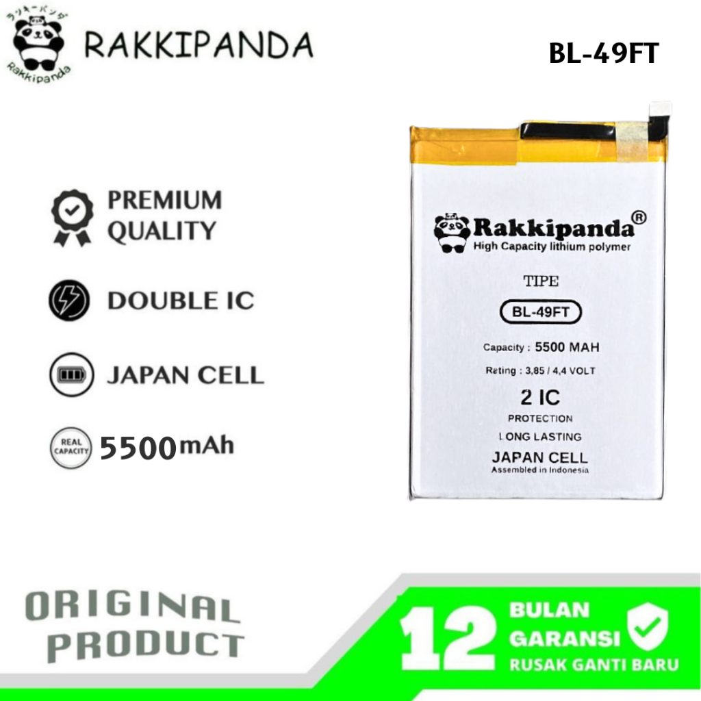 RakkiPanda - BL-49FT Tecno Spark 6 Go KE5 / Tecno Spark 7 Pro Batre Batrai Baterai