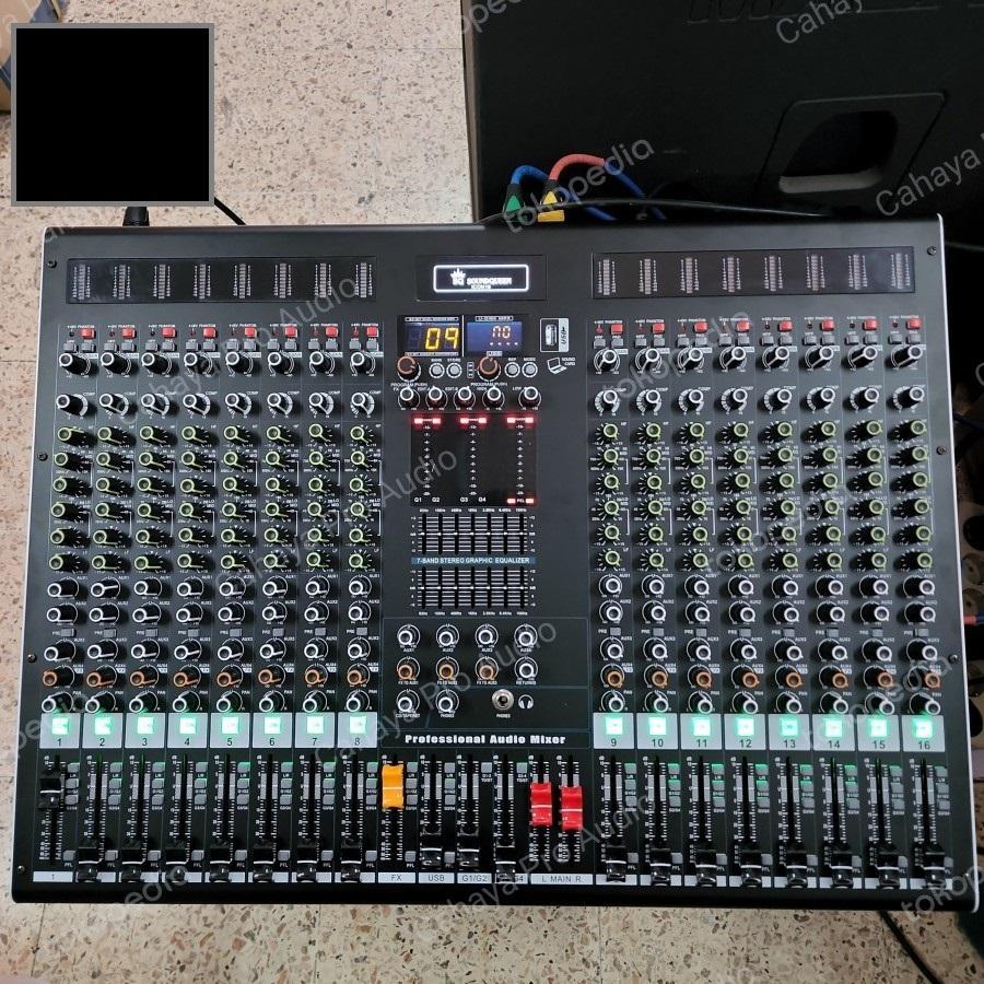 MIXER SOUNDQUEEN ICON 16 channel original 6 tone 4 aux + group Compressor TERBAIK