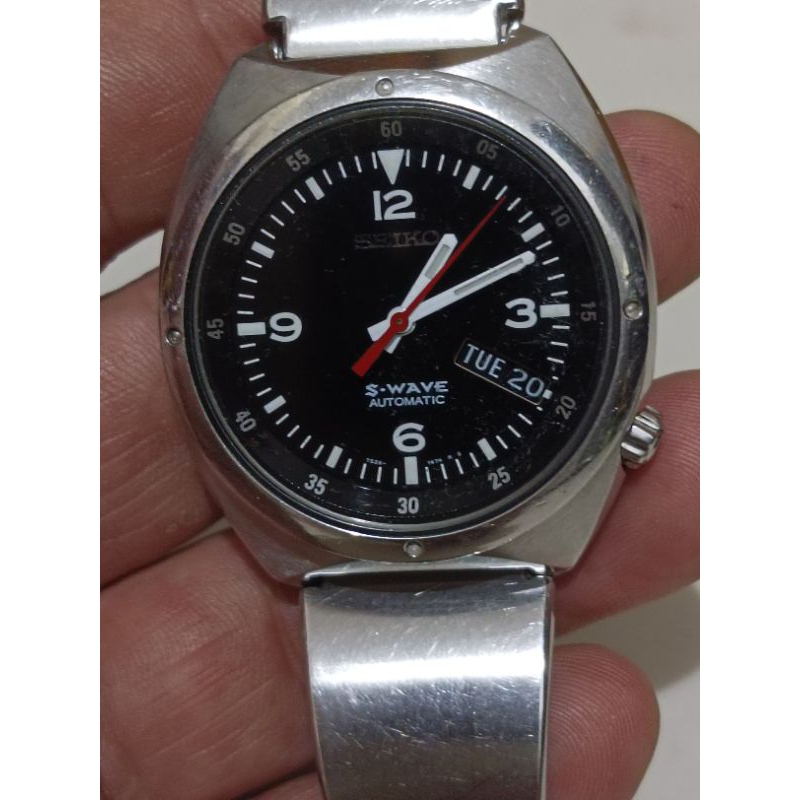 jam vintage seiko matic s-wave