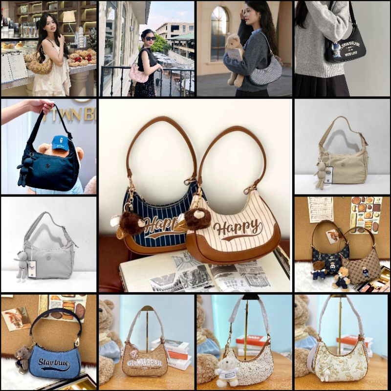 TTWN GUOO BEAR GU8023 / GU1164 / GU1255 / GU1186 SHOULDER BAG TERLARIS WANITA - TAS SLING BAG TERLAR