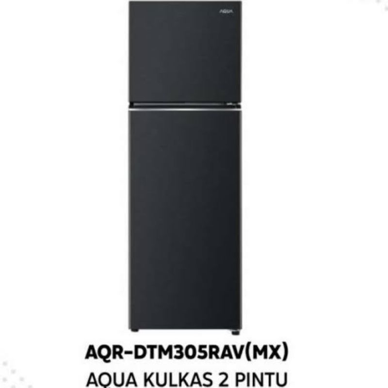 AQUA AQR-DTM305RA KULKAS 2 PINTU INVERTER 305 L AQRDTM305