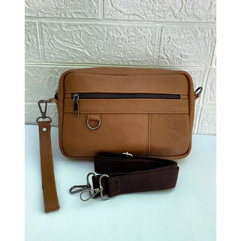 Tas Hand Bag Pria Kulit Asli Garut Original Sukaregang Terlaris Co