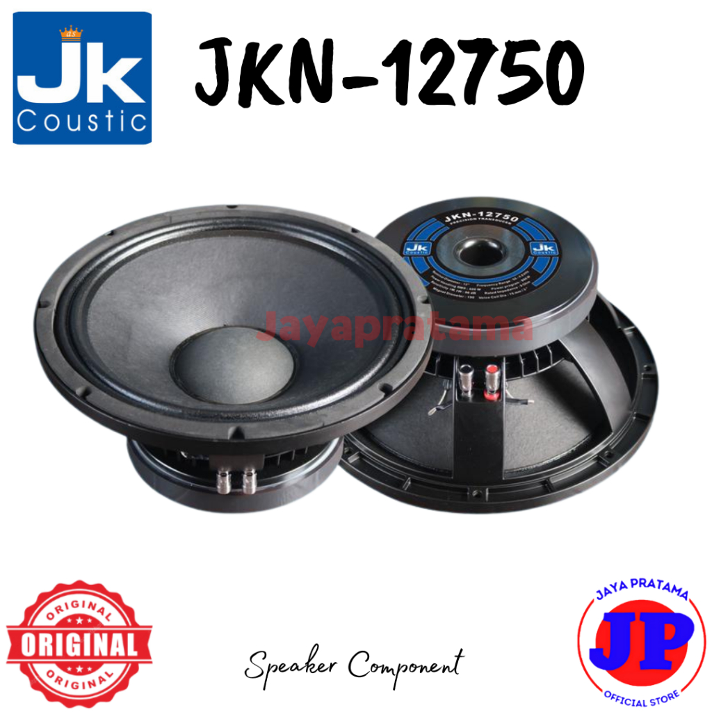 JK Coustic JKN12750 Speaker Component 12 Inch Original JKN-12750