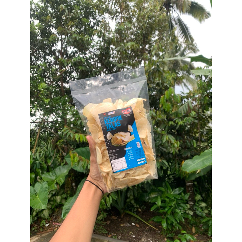 

150gr KERIPIK TALAS SEHAT, GURIH, RENYAH Snacks Kripik Makanan Cemilan Crispy Food