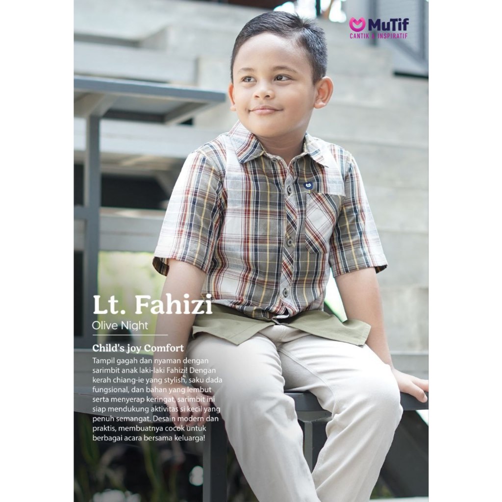 KOKO ANAK MUTIF FAHIZI / KOKO ANAK / MUTIF / MUTIF ISNAINI / MUTIF FAHIZI / KOKO / KEMEJA ANAK / BUS