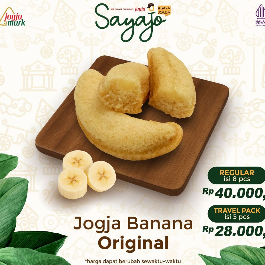 

SayaJo Jogja Banana Original isi 8 pcs 200 gr