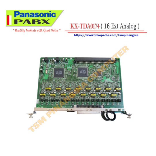 Card Pabx Panasonic KX-TDA0174 / Card Extension 16 Analog KX-TDA 0174