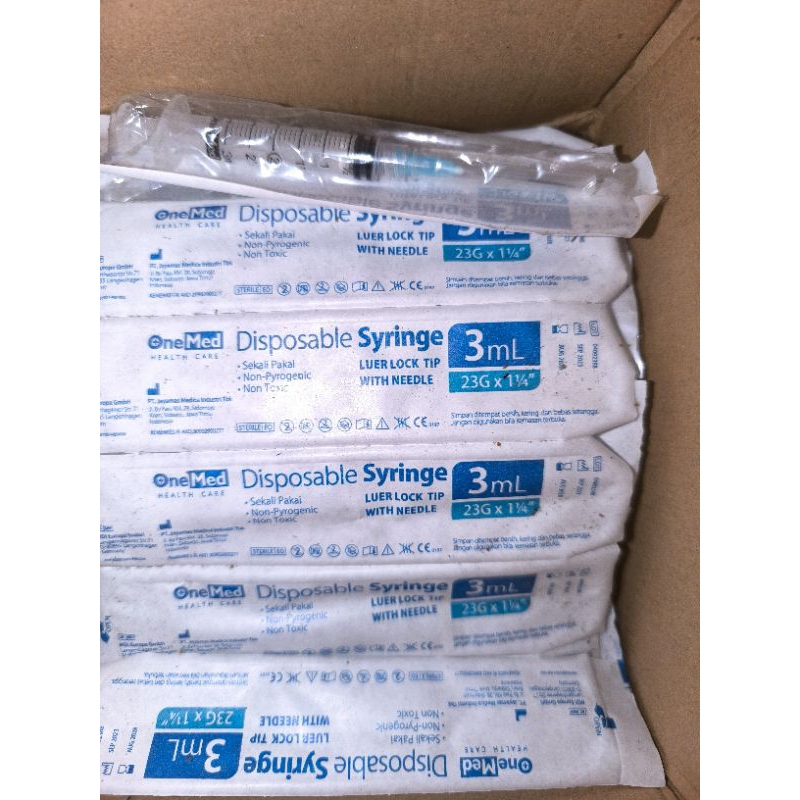 spuit syringe 3 ml onemed