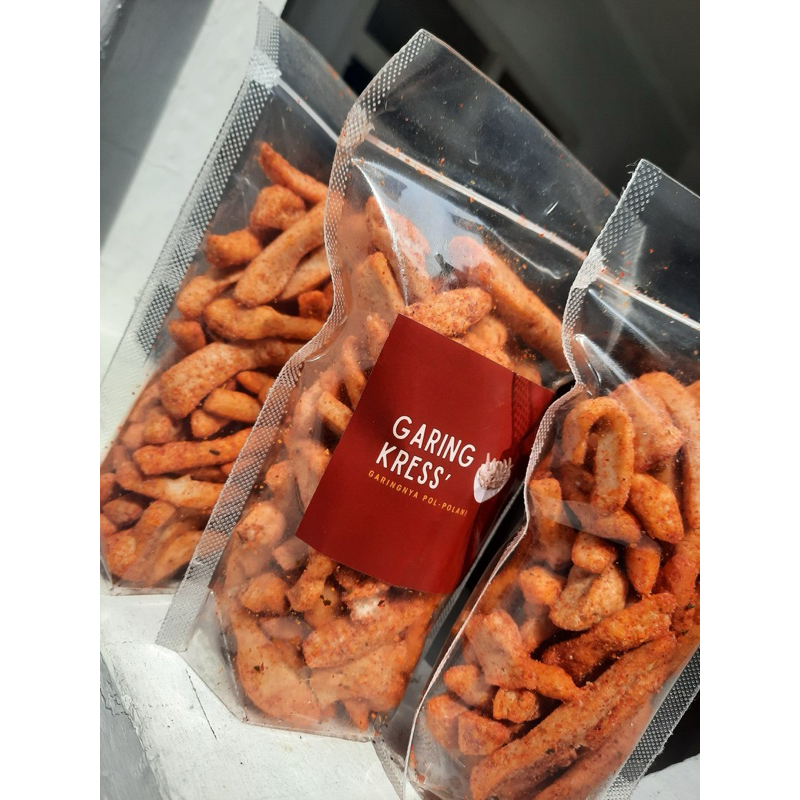 

[BUNDLING HEMAT] GARING KRESS' 100gr x 3 – Camilan Kriuk Pedas Gurih!