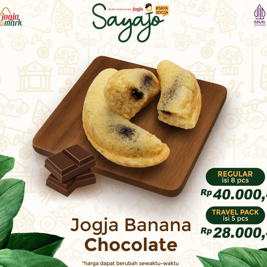 

SayaJo Jogja Banana Coklat isi 8 pcs 200 gr