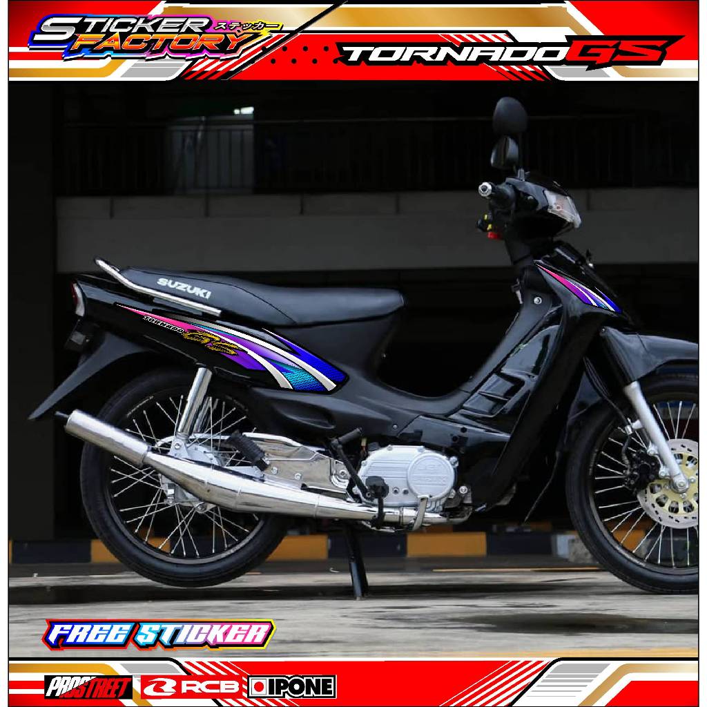 STRIPING VARIASI SUZUKI TORNADO GS / STICKER LIST VARIASI MOTOR TORNADO GS