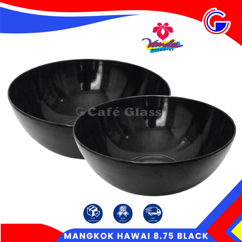 Mangkok Melamin Besar - Mangkok Sayur Resto - Mangkok Melamin Vanda Hawaii 8.75