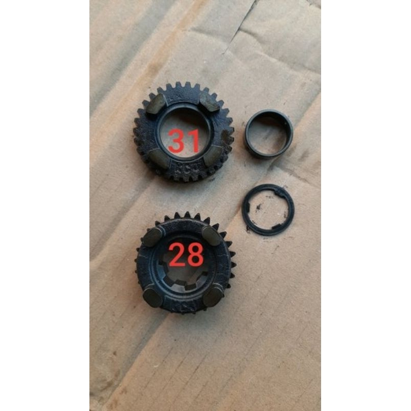 Rasio Tiger no 5 mata 28 & 31 original copotan motor