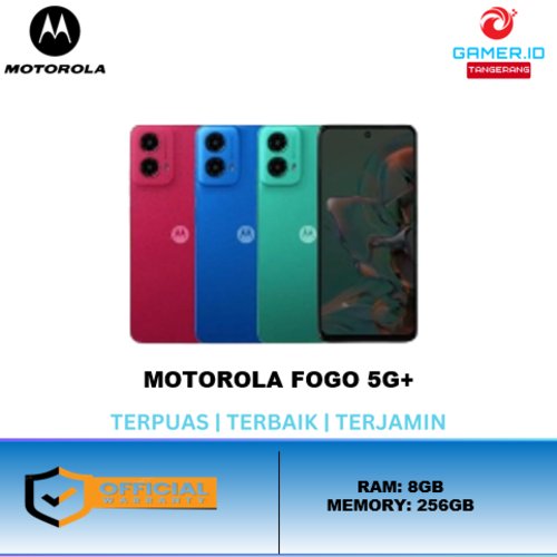 Handphone Motorola Fogo 5G+ 8gb internal 256gb