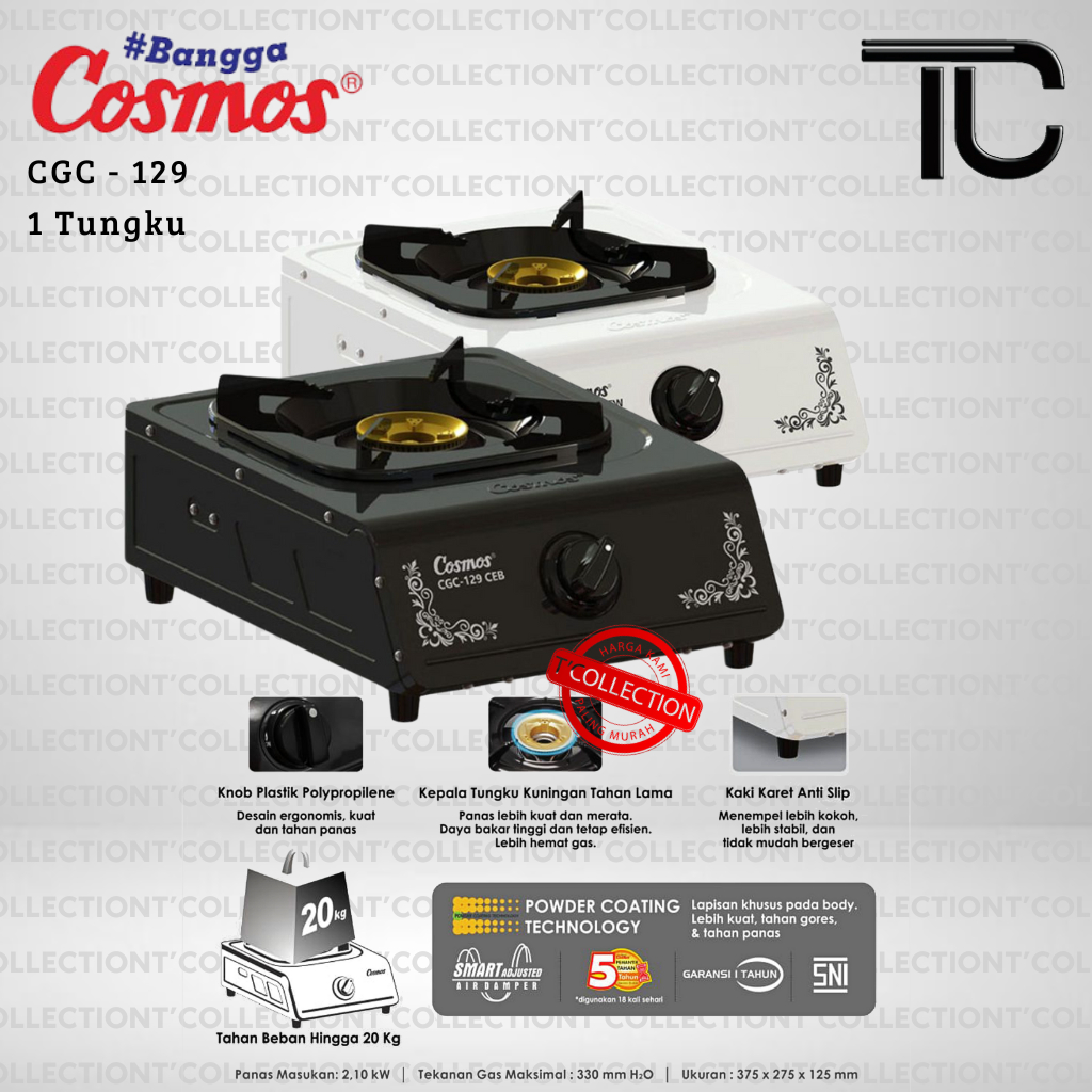 KOMPOR GAS 1 TUNGKU CGC-129 COSMOS