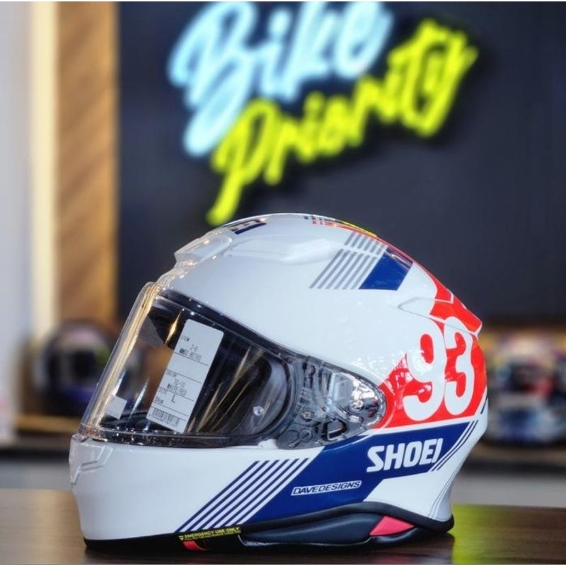 SHOEI Z8 Marquez 93 Retro TC 10 SNI Helm Full Face